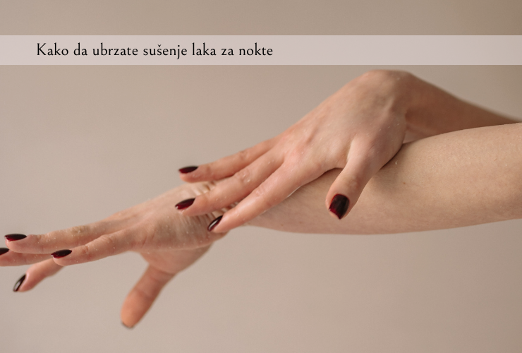 sušenje laka za nokte