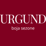 trendy boja jeseni burgundy