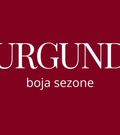 trendy boja jeseni burgundy