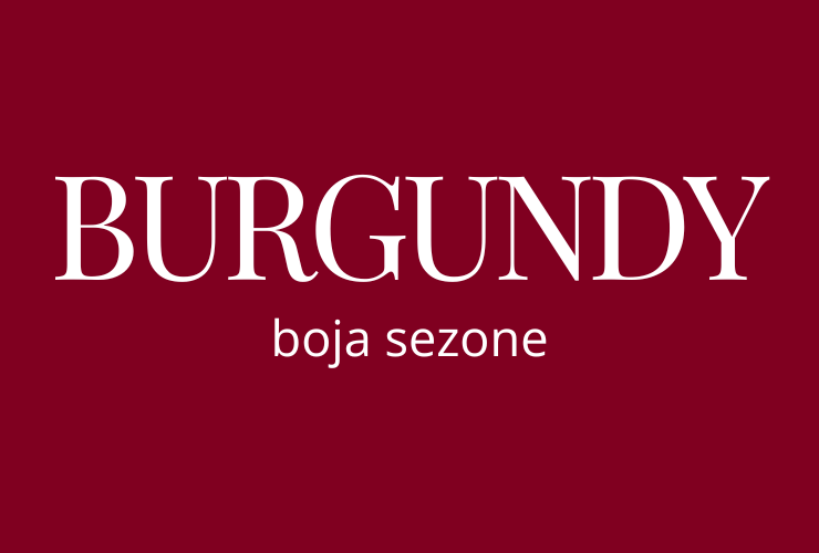 trendy boja jeseni burgundy