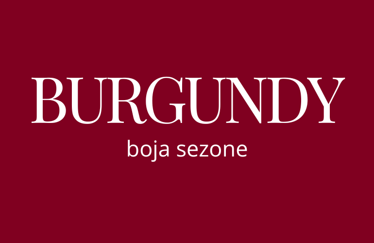 trendy boja jeseni burgundy