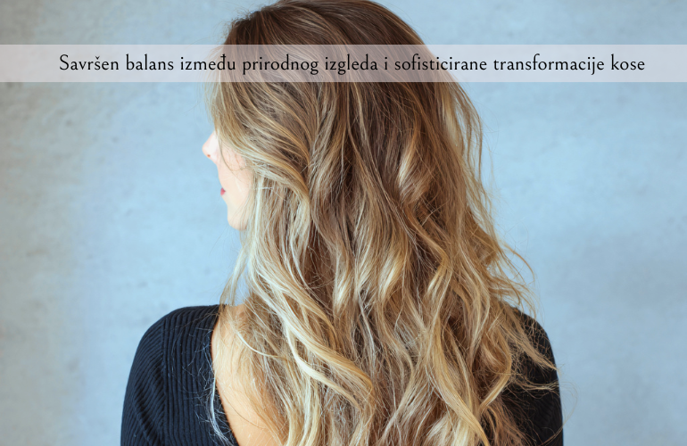 devojka sa dugom kosom i kontra balajaz tehnikom